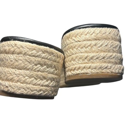 Madden NYC Wedge Silver Toned Chain Espadrille Slide Sandals Sz 9 - Picture 9 of 11